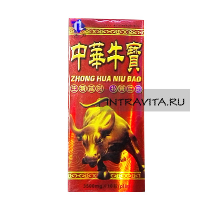 Zhong hua niu bao Красный бык препарат для потенции
